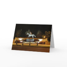 先住民ダンサー馬像サラトガグリーティングカード