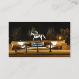 先住民ダンサー馬像サラトガビジネスカード 名刺
