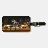 先住民ダンサー馬像サラトガラゲッジタグ ラゲッジタグ (正面横)