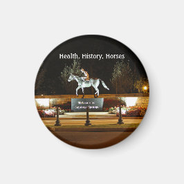 先住民ダンサー馬像サラトガ磁無地の石 マグネット