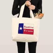 先住民テサンローンスター国旗 ラージトートバッグ (正面(商品))