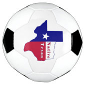 先住民テシャン国旗のマップ サッカーボール (回転)