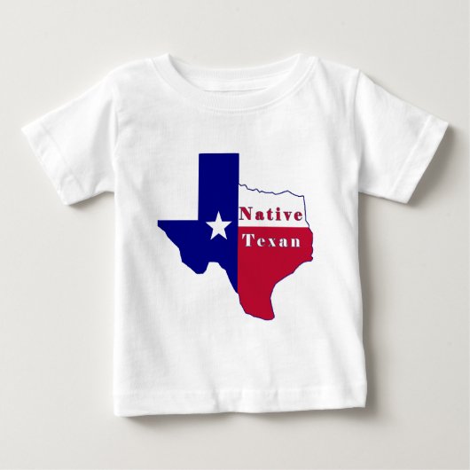 先住民テシャン国旗のマップ ベビーTシャツ (正面)
