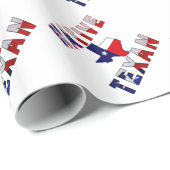 先住民テシャン国旗のマップ ラッピングペーパー (ロールコーナー)