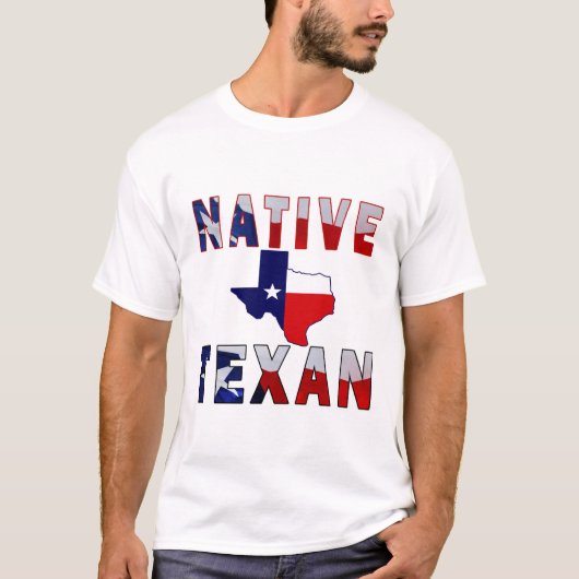 先住民テシャン国旗のマップ Tシャツ (正面)