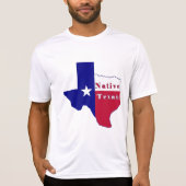先住民テシャン国旗のマップ Tシャツ (正面)