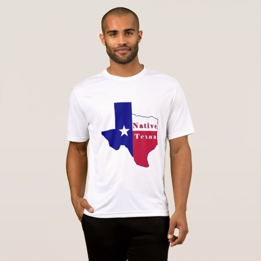 先住民テシャン国旗のマップ Tシャツ (正面フル)