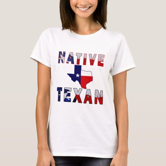 先住民テシャン国旗のマップ Tシャツ (正面)