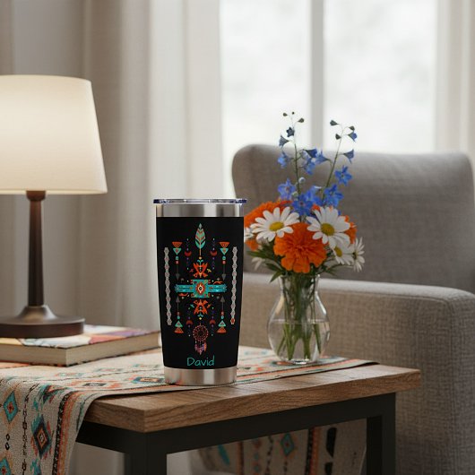 先住民デザインカスタムパーソナライズされた 保温保冷タンブラー