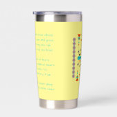 先住民デザインカスタムパーソナライズされた 保温保冷タンブラー (右面)