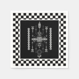 先住民デザインナプキン スタンダードカクテルナプキン