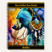 先住民デザインノート芸術的しゃれている: ノートブック (正面)