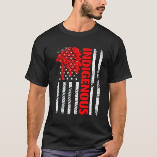先住民デー動揺してヘアドスU.F Tシャツ (正面)