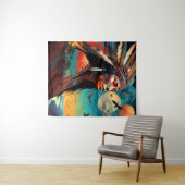 先住民トライバルアート タペストリー (インサイチュ(横))