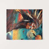 先住民トライバルアート タペストリー (正面(横))