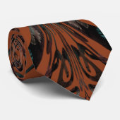 先住民トライバルハッピーボードスクラッチボードパターンアート ネクタイ (ロール)