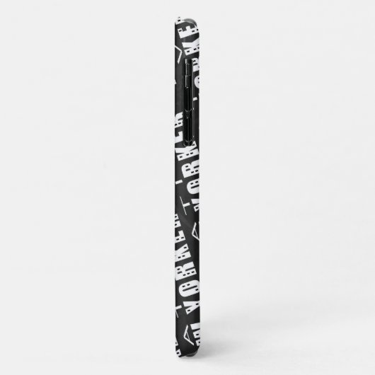 先住民ニューヨーカーパターンケースメイトiPhoneケース Case-Mate iPhoneケース (裏面/左)