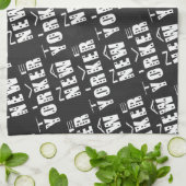 先住民ニューヨーカーパターン キッチンタオル (折り畳み)