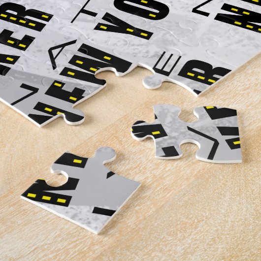 先住民ニューヨーカーパターン ジグソーパズル (側面)