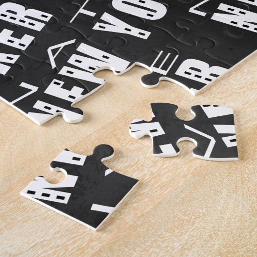 先住民ニューヨーカーパターン ジグソーパズル (側面)