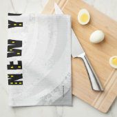 先住民ニューヨーカーブラック キッチンタオル (四つ折り)