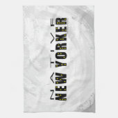 先住民ニューヨーカーブラック キッチンタオル (縦)