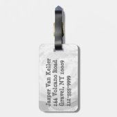 先住民ニューヨーカーブラック ラゲッジタグ (裏面縦)