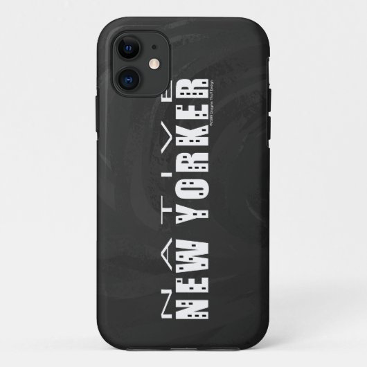 先住民ニューヨーカーブラック Case-Mate iPhoneケース (裏面)