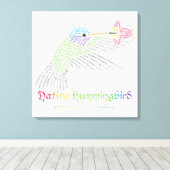 先住民ハミングバードキャンバスプリント キャンバスプリント (インサイチュ (ウッドフロア))