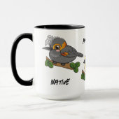 先住民ハワイアン鳥 マグカップ (左)