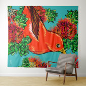 先住民ハワイ鳥 タペストリー (インサイチュ(横))