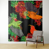 先住民ハワイ鳥 タペストリー (インサイチュ)