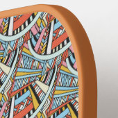 先住民パターン名前をカスタムする ピックルボールラケット (左詳細)