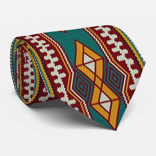 先住民パターン形状モザイク民族部族スタイル ネクタイ (ロール)