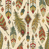 先住民パーソナライズされたナプキンストレンディーボホカラーズ