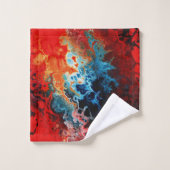 先住民ファイアフラクタル バスタオルセット (ウォッシュタオル)