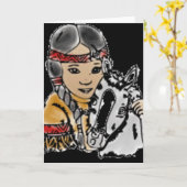 先住民フレンド カード (黄色い花)