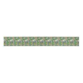 先住民ブッシュ開花サマーグリーン グログランリボン