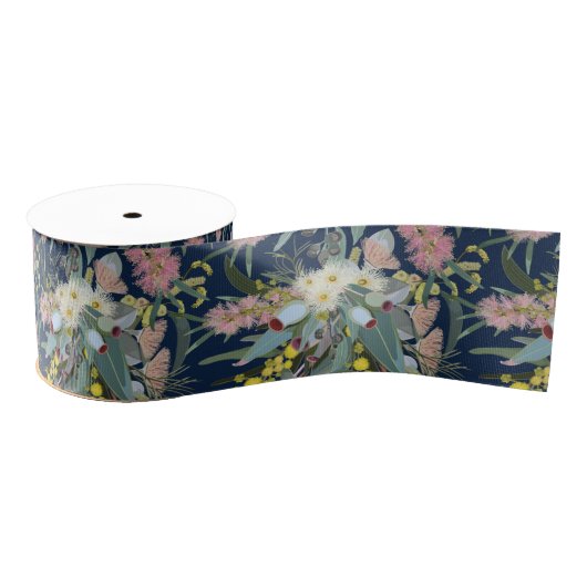 先住民ブッシュ開花ブ王室のルー グログランリボン (リール)