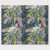 先住民ブッシュ開花ブ王室のルー ラッピングペーパー (フラット)