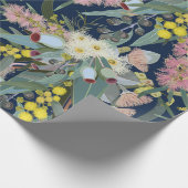 先住民ブッシュ開花ブ王室のルー ラッピングペーパー (角)