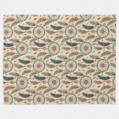 先住民ブランケインスパイアットコージー伝統ドリームキャッチャー フリースブランケット (正面(横))