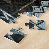 先住民プライドインディアン羽レトロトバルアロー ジグソーパズル (側面)