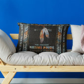 先住民プライドインディアン羽レトロトバルアロー ランバークッション