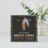 先住民プライドインディアン羽レトロトバルアロー 招待状 (スタンド正面)