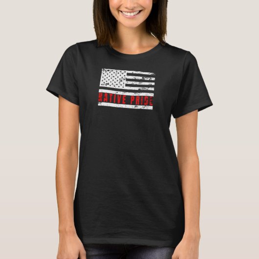 先住民プライド先住民アメリカ先住民ダ Tシャツ (正面)