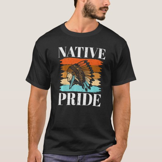 先住民プライド先住民先住民アメリカ Tシャツ (正面)