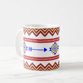 先住民プリント6マグカップ コーヒーマグカップ (正面左)
