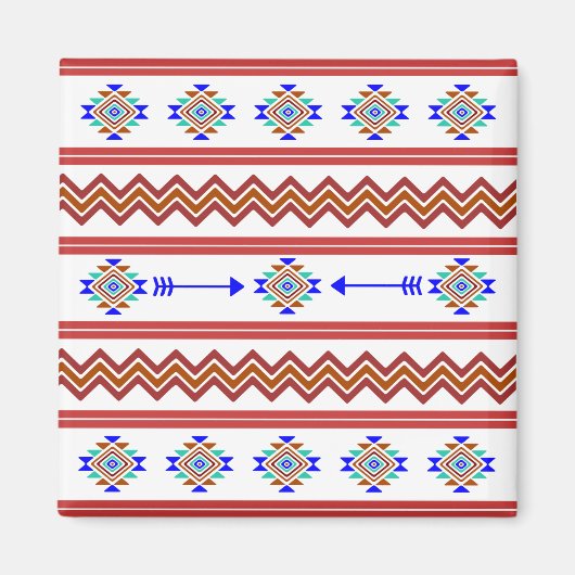 先住民プリント6磁石 マグネット (正面)