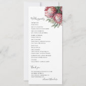 先住民プロテアウォーターカラーフローラボホボタニカル (裏面)